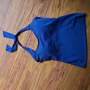 Ladies blue halter top